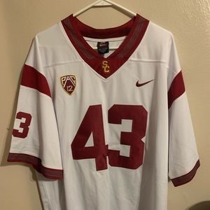 Authentic Nike Football Jersey, USC Trojans, Troy Polamalu, No. 43.